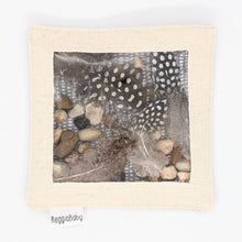 Load image into Gallery viewer, Large Sensory Toy with Natural Feathers and River Pebbles
